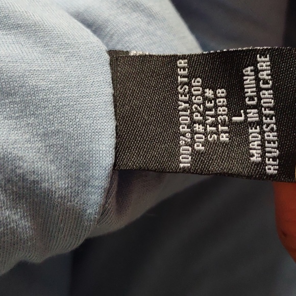 Playing For Keeps Large Frosted Blue Sherpa Half Zip Pullover - Picture 12 of 16